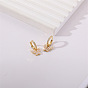 Charming Butterfly Zircon Pearl Earrings for Women - Elegant and Stylish Jewelry Accessories