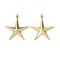 Латунные подвески, звезда, стойки покрытие, долговечный, без свинца и без кадмия