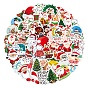 100 Pcs Christmas Santa Claus Snowman Stickers, Merry Xmas Decoration for Party