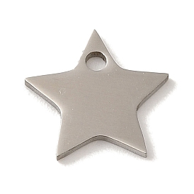 201 Stainless Steel Charms, Laser Cut, Star Charm