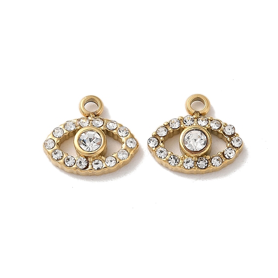 304 шарма из нержавеющей стали, со стразами, глаз