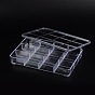 Plastic Bead Storage Containers, 12 Compartments, Rectangle, 15x23x4cm