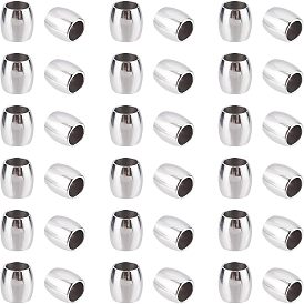 304 из нержавеющей стали бусы, баррель, с контейнером для бисера