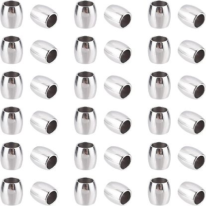 304 из нержавеющей стали бусы, баррель, с контейнером для бисера