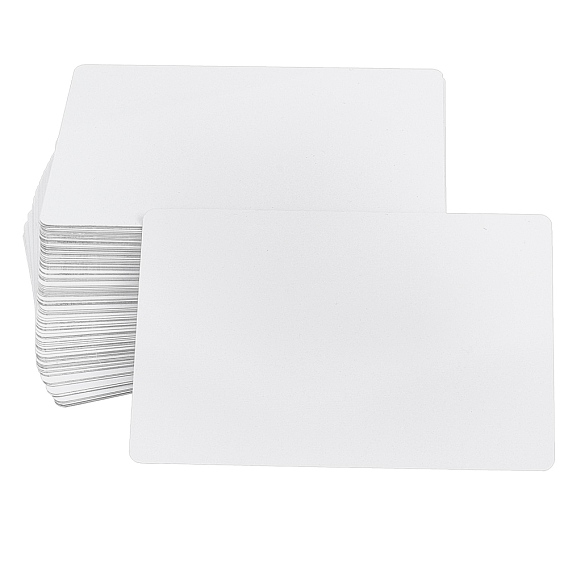 Aluminum Blank Thermal Transfer Business Cards, with Rectangle Plastic Box