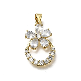 Латунные микро проложить кубического циркония подвески, , без кадмия и без свинца, стойки покрытие, долговечный