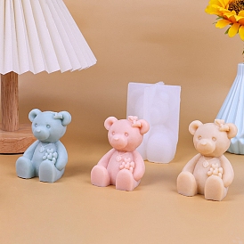 Пищевые силиконовые формы для свечей с ароматом медведя, формы для изготовления свечей, форма для ароматерапевтической свечи