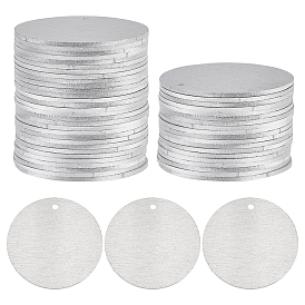 30шт. алюминиевые подвески, плоско-круглые