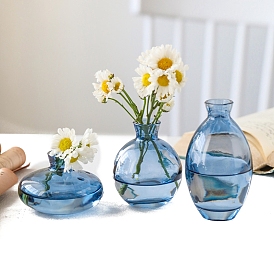 Vases en verre, pour la décoration de bureau à la maison