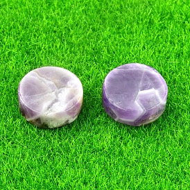 Natural Gemstone Healing Stones, Flat Round Stones, Pocket Palm Stones for Reiki Ealancing