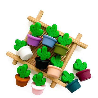 Cactus Food Grade Eco-Friendly Silicone Focal Beads