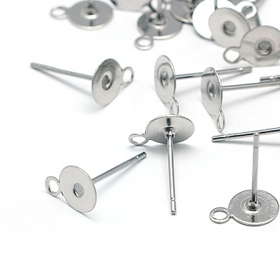 304 Stainless Steel Stud Earring Findings