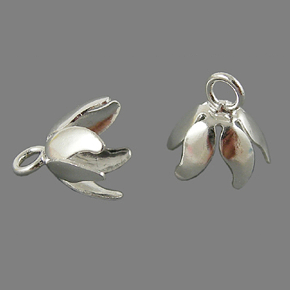 Brass Cup Pearl Peg Bails Pin Pendants, For Half Drilled Beads