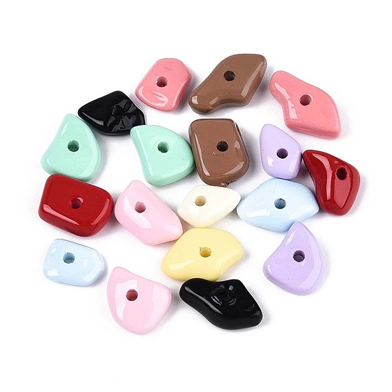 Краска для запекания непрозрачные акриловые бусины, самородки