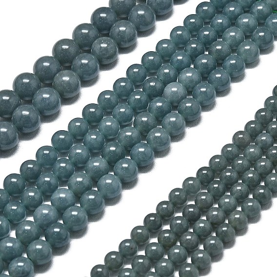 Натуральный Malaysia нефритовые бусы пряди, окрашенная и подогревом, круглые