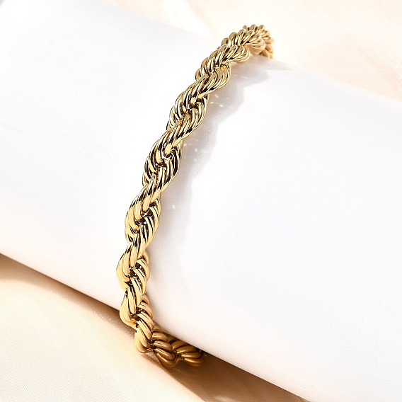 304 женские браслеты-цепочки из нержавеющей стали, вакуумное покрытие pvd