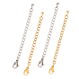 304 Stainless Steel Chain Extender, with Lobster Claw Clasps and Bead Tips
