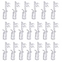 20Pcs PC Plastic Curtain Overlay Clips, Curtain Orbit Clips