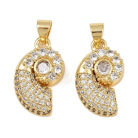 Латунные микропаве прозрачные подвески с фианитом, без кадмия и без свинца, оболочка
