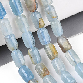 Нити из натурального голубого кальцита, колонка