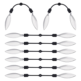 8 leurres de pêche en laiton, lames de spinner d'attracteur de pêche, pour leurres durs worm spinner appâts cuillères montages fabrication