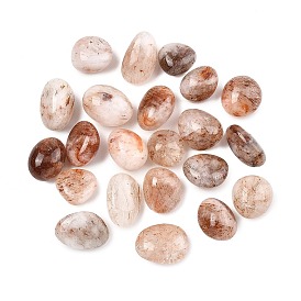 Натуральные рутиловые кварцевые бусины, обваленные камни, нет отверстий / незавершенного, самородки