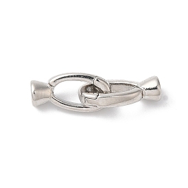 Латунь раз по сравнению с застежками, без кадмия, без никеля и без свинца, овальные