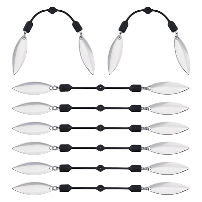 8unidades de señuelos de pesca de latón, Cuchillas giratorias de atracción de pesca, para señuelos duros gusano spinner cebos cucharas aparejos fabricación