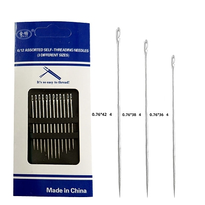 Iron Yarn Needles, Big Eye Blunt Needles, for Cross-Stitch, Knitting, Ribbon Embroidery