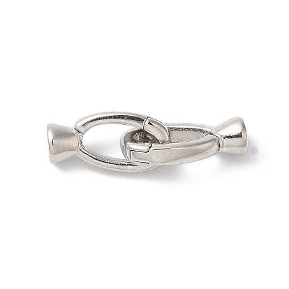 Латунь раз по сравнению с застежками, без кадмия, без никеля и без свинца, овальные