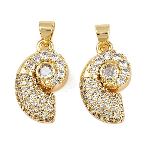Латунные микропаве прозрачные подвески с фианитом, без кадмия и без свинца, оболочка