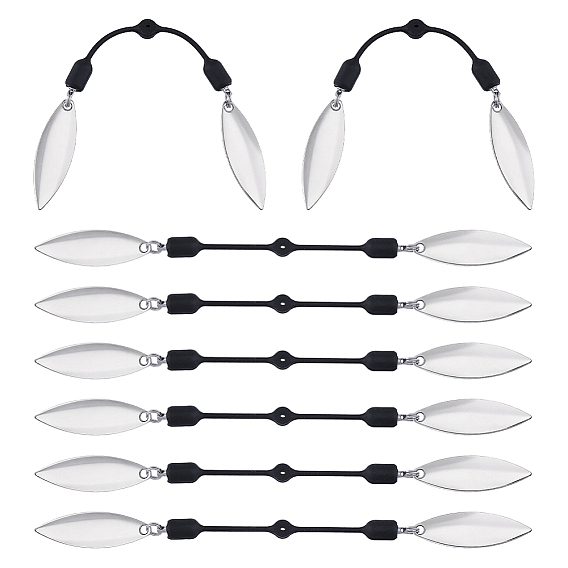 8unidades de señuelos de pesca de latón, Cuchillas giratorias de atracción de pesca, para señuelos duros gusano spinner cebos cucharas aparejos fabricación