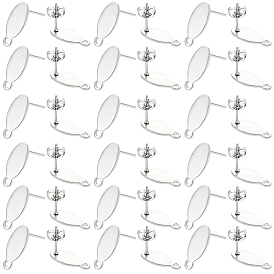 304 серьги из нержавеющей стали, с уха орехов, овальные