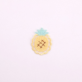 Computerized Embroidery Cloth Iron on/Sew on Patches, Costume Accessories, Appliques, Pineapple