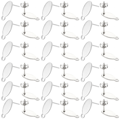 304 серьги из нержавеющей стали, с уха орехов, овальные