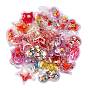 40Pcs 5 Style PVC Plastic Cabochons, Mixed Shapes