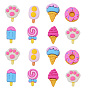 35 шт. 7 стиль декодирования кабошонов из смолы, DIY для украшения мобильного телефона и аксессуаров для заколки, пончик, мороженое, мороженое и леденец