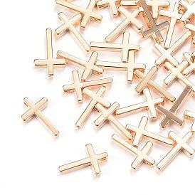 Brass Tiny Cross Charms, Nickel Free