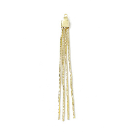 Brass Round Snake Chains Tassel Big Pendants