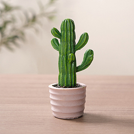 Resin Cactus Display Decorations, Artificial Plants for Home Office Decoration