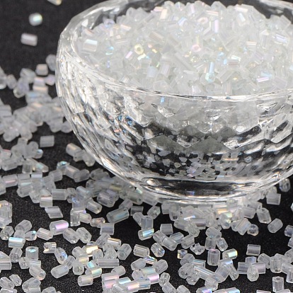 11/0 Two Cut Glass Seed Beads, Hexagon