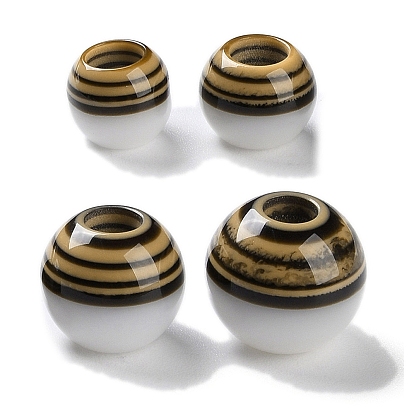 Cmолы европейские шарики, бусины с большим отверстием, круглые