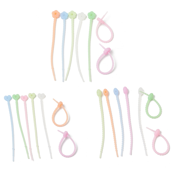 Светящиеся силиконовые кабельные стяжки