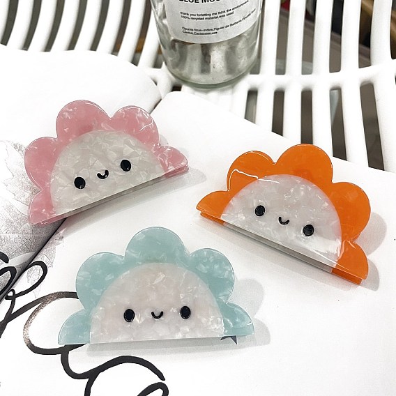 Солнцезащитные заколки для волос из ацетата целлюлозы, аксессуары для волос для женщин и девочек