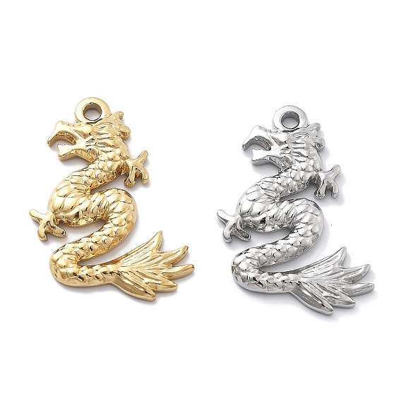 Вакуумное покрытие pvd 304 подвески из нержавеющей стали, очарование дракона