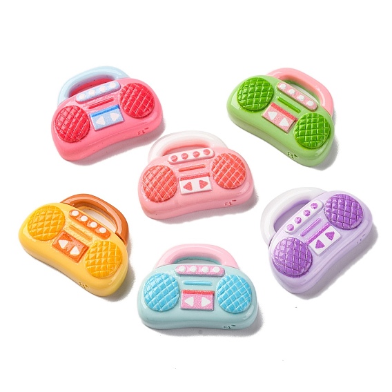 Кабошоны из смолы, радио