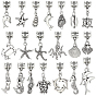 20Pcs Alloy European Dangle Charms, Mixed Shapes
