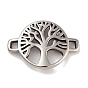 304 звенья древа жизни из нержавеющей стали, для изготовления кожаных браслетов