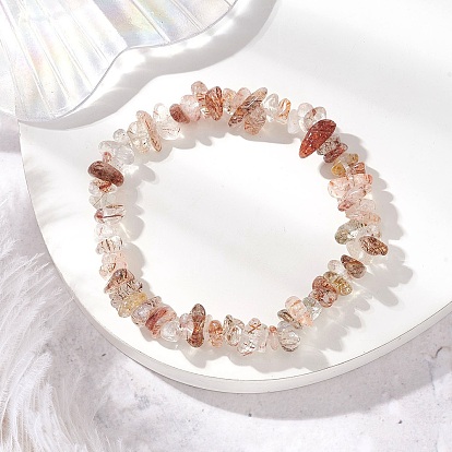 Браслеты из натурального черного золота с рутиловым кварцем и бусинами для мужчин и женщин