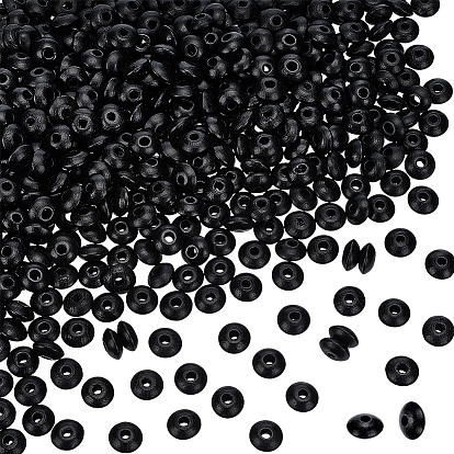 500шт. окрашенных бусин из натурального букового дерева, рондель